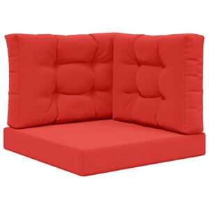 vidaXL Cuscino per divano da esterno Poliestere Rosso 60 x 60 cm