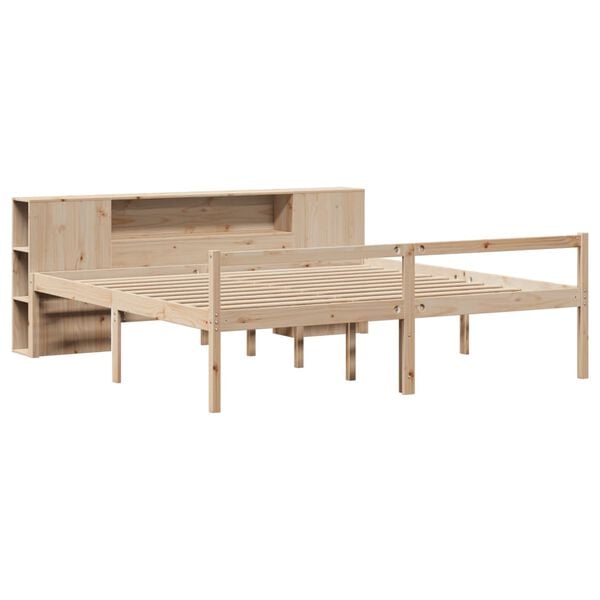 vidaXL Letto Libreria senza Materasso 180x200 cm in Legno di Pino