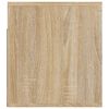vidaXL Comodino a Muro Rovere Sonoma 50x36x40 cm