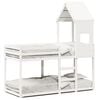 vidaXL Letto a Castello senza Materasso Bianco 90x190cm Massello Pino