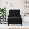vidaXL Chaise Lounge con cuscino Nero 91 x 157 x 91 cm Velluto