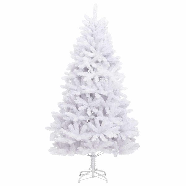 vidaXL Albero di Natale artificiale Bianco 180 cm PVC e Metallo