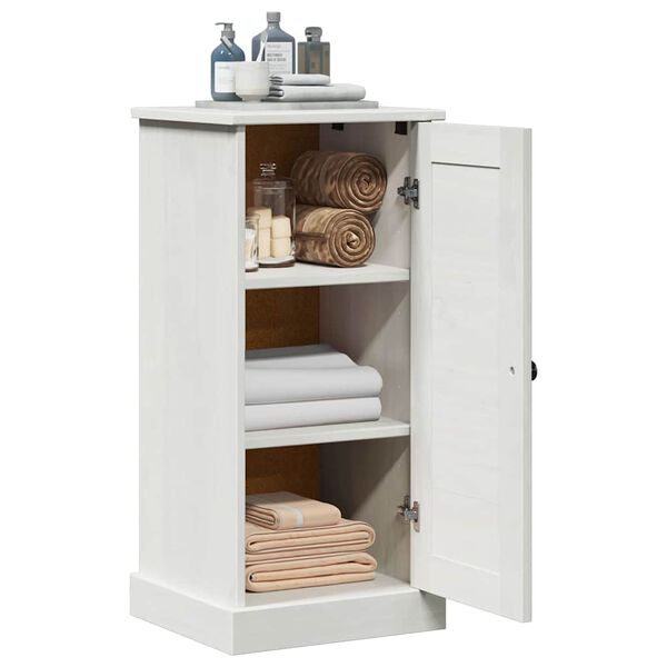 vidaXL Mobile da Bagno VIGO Bianco e Bianco Antico 37,5 x 34 x 80 cm