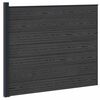 vidaXL Pannello di Recinzione WPC e Alluminio Nero