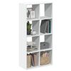 vidaXL Libreria divisoria bianca 69,5x29x137,5 cm in legno ingegnerizzato