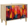 vidaXL Mobile TV HEESCH 69 x 33 x 50 cm Sonoma Legno ingegnerizzato