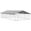 vidaXL Gabbia per Cani da Esterno con Tetto 600x300x150 cm