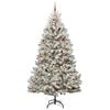 vidaXL Albero di Natale artificiale con 300 LED Verde e Bianco 300 cm