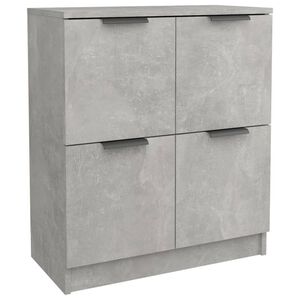 vidaXL Credenza Grigio Cemento 60x30x70 cm in Legno Multistrato