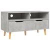 vidaXL Mobile Porta TV Grigio Cemento 90x40x48,5 cm Legno Multistrato