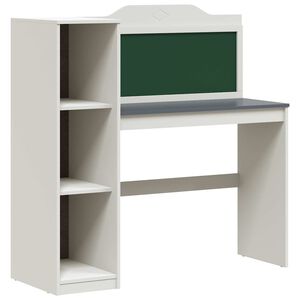 vidaXL Scatola creativa per bambini ROROS Bianco e Grigio
