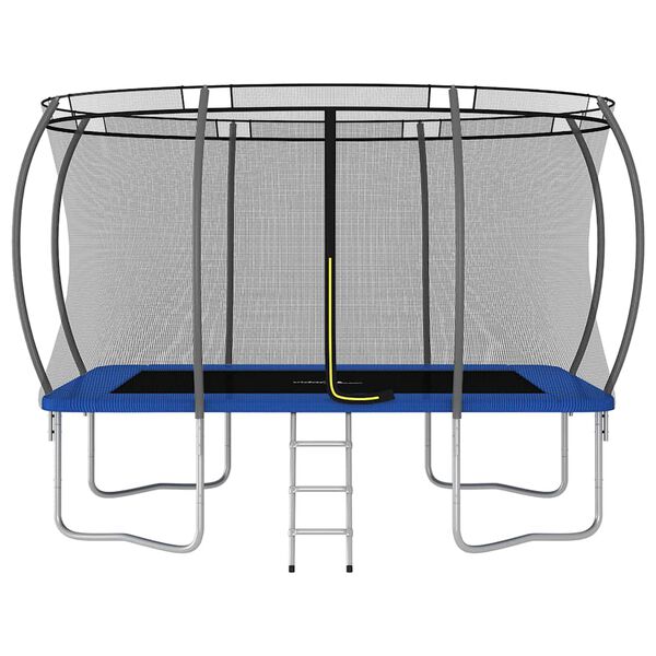 vidaXL Set Trampolino Rettangolare 335x244x90 cm 150 kg