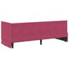 vidaXL Cornice del letto ad angolo Rosso Vino 80 cm x 200 cm Velluto