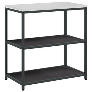 vidaXL Stoccaggio in cucina HATTEM Nero 90 x 50 x 92 cm Acciaio