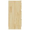 vidaXL Comodino 40x29,5x64 cm in Legno Massello di Pino