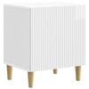 vidaXL Armadio da Notte Bianco Lucido 43 x 34,5 x 50 cm