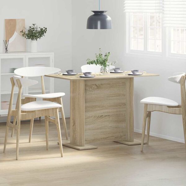 vidaXL Tavolo da pranzo Rovere Sonoma 110 x 60 x 75 cm