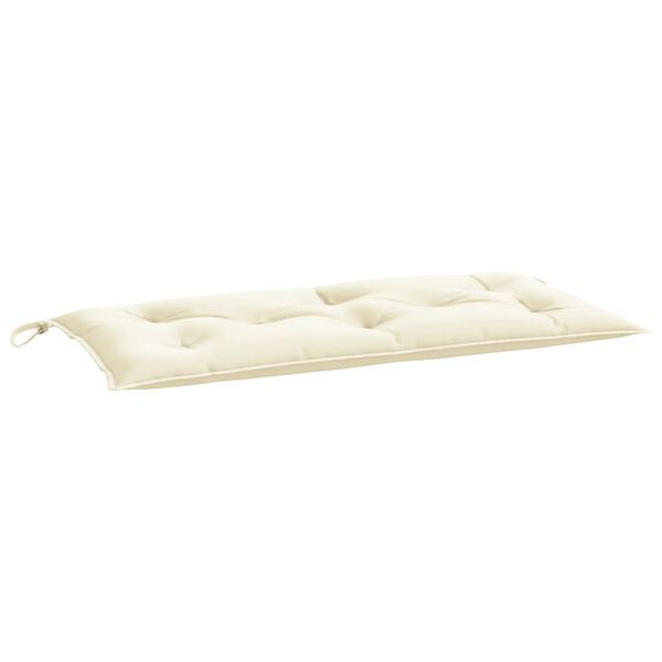 vidaXL Cuscino per Panca da Giardino Crema 100x50x7 cm Tessuto Oxford