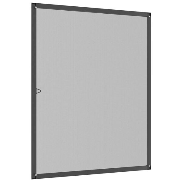 vidaXL Zanzariera per Finestre Antracite 100x120 cm