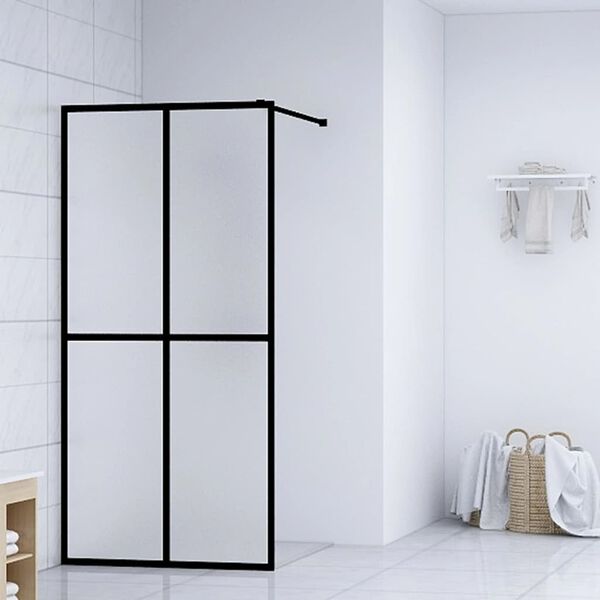 vidaXL Cabina Doccia con Schermo in Vetro Temperato Glassato 140x195cm