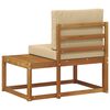 vidaXL Divano da Esterno con cuscino Naturale 91 x 63 x 73 cm
