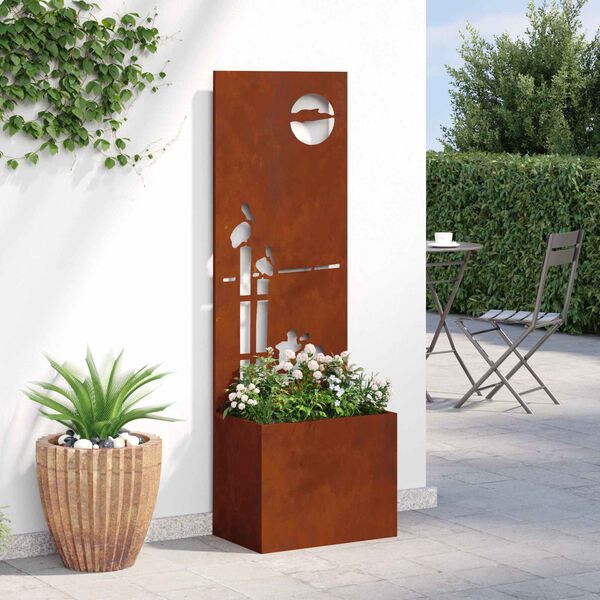 vidaXL Schermo per privacy in giardino Ruggine 50 x 32 x 150 cm