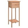 vidaXL Tavolino con Cassetto 25x25x60 cm Legno Massello di Noce