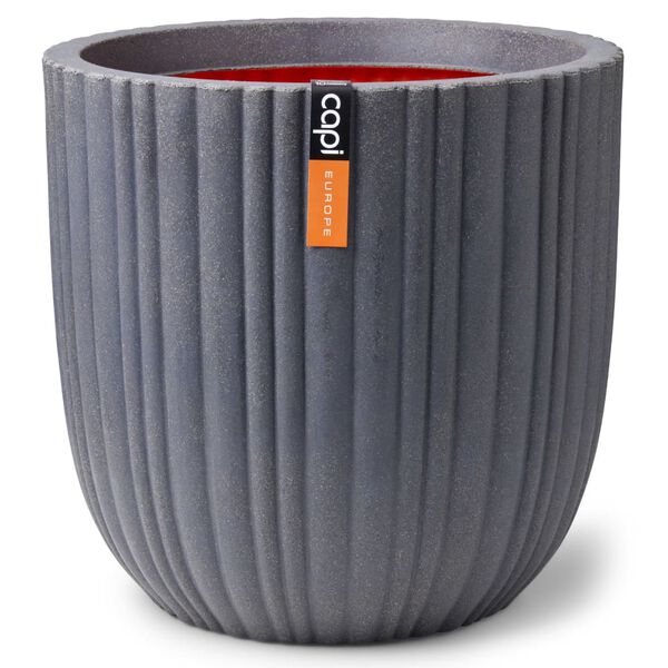 Capi Vaso Rotondo Urban Tube 35x34 cm Grigio Scuro