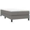 vidaXL Struttura Letto a Rete a Molle Grigio Scuro 90x200 cm Tessuto