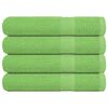 vidaXL Asciugamani per sauna FROGN 4 pezzi Verde mela 80x200 cm 360 g/m&sup2;