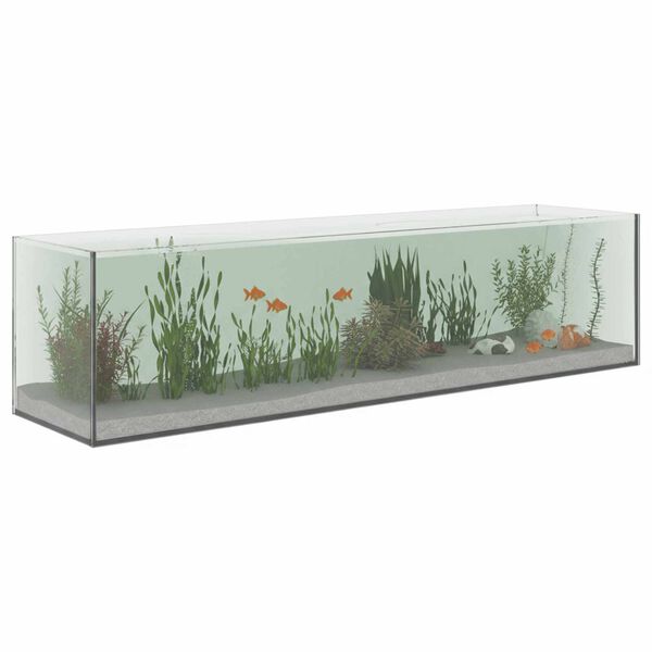 vidaXL Acquario con archiviazione Trasparente 80 x 20 x 20 cm Vetro
