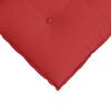 vidaXL Cuscino per Schiena Rosso 140 x 19 x 50 cm Tessuto
