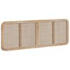 vidaXL Testiera con testiera Naturale 160 x 55 x 3 cm Rattan