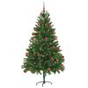 vidaXL Albero di Natale con 300 LED con supporto Verde 180 cm PE