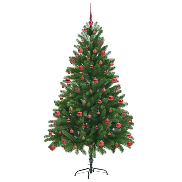 vidaXL Albero di Natale con 300 LED con supporto Verde 180 cm PE