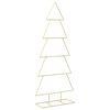 vidaXL Albero di Natale in metallo con supporto KUOPIO 150 cm Acciaio