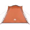 vidaXL Tenda Campeggio 4 Persone Grigio e Arancione Impermeabile
