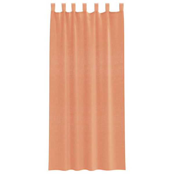 vidaXL Tende in Voile con Passanti 2 pz Terracotta 140x245 cm