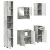 vidaXL Set di mobili per il bagno 5 pz Grigio cemento 61 x 35 x 64 cm