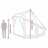 vidaXL Tenda Tipi Familiare con tetto Verde 404 x 370 x 270 cm