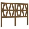 vidaXL Testiera per Letto ambra 126x4x100 cm in Legno Massello di Pino