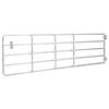 vidaXL Cancello da Giardino in Acciaio 5 Sbarre (150-400)x90cm Argento