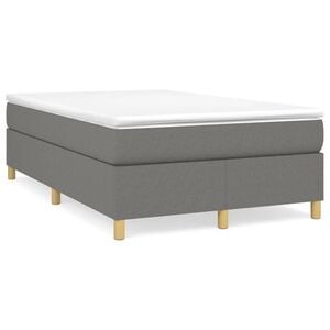 vidaXL Struttura Letto a Rete a Molle Grigio Scuro 120x200 cm Tessuto