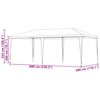 vidaXL Tenda Party Rosso 600 x 300 x 255 cm PE e Acciaio