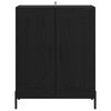 vidaXL Credenza Rovere Nero 69,5 x 34 x 90 cm