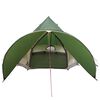 vidaXL Tenda Teepee con tetto Verde e Grigio 600 x 600 x 347 cm