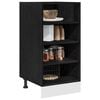 vidaXL Base per Cucina con cassetto Rovere nero 40 x 44,5 x 81,5 cm