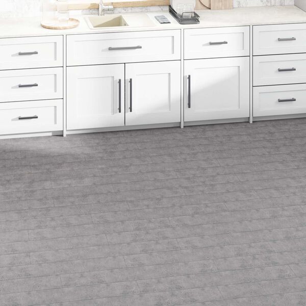 vidaXL Tavole per Pavimenti 36 pcs Marrone Cemento 5,02 m&sup2; PVC