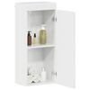 vidaXL Armadio da bagno a muro TULUM Bianco Lucido 37 x 24,5 x 86 cm