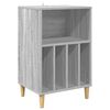 vidaXL Supporto per Giradischi Sonoma grigio 47 x 39,5 x 74,5 cm